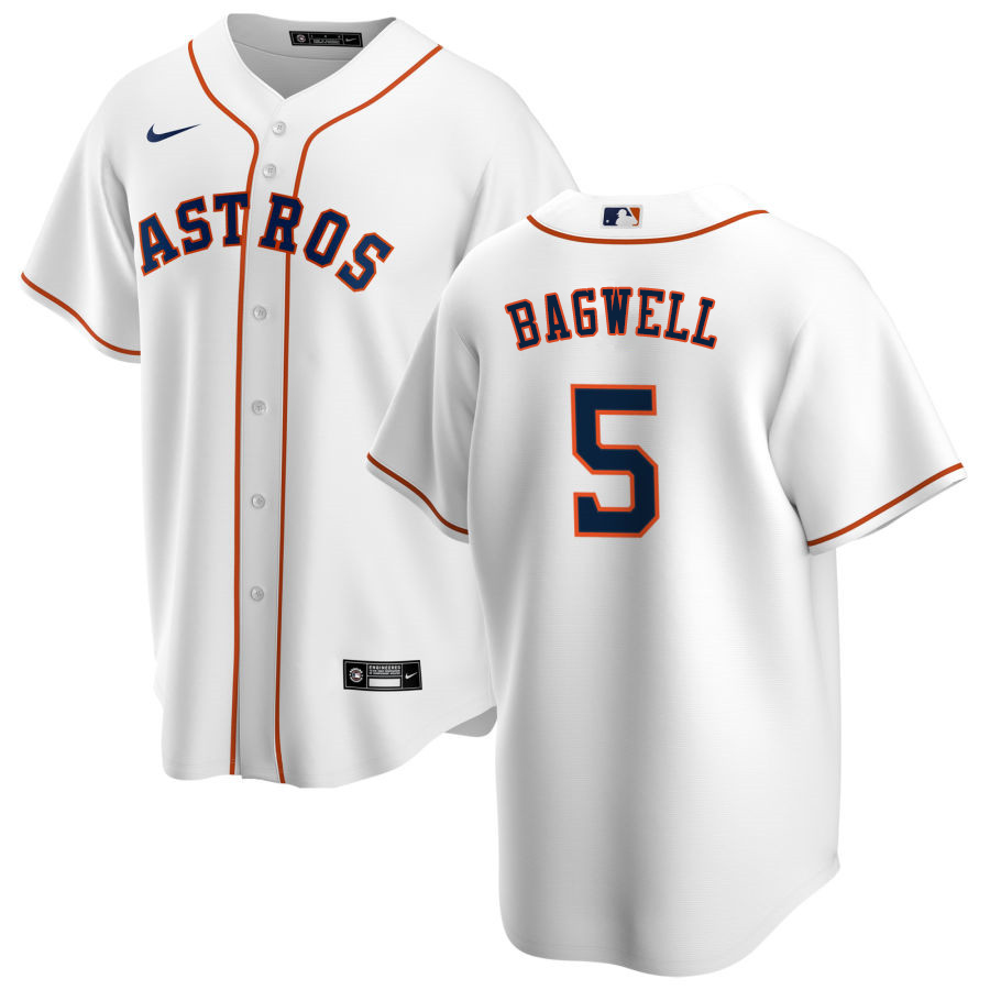 Nike Men #5 Jeff Bagwell Houston Astros Baseball Jerseys Sale-White